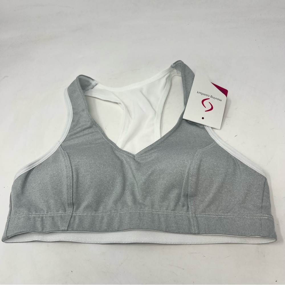 Moving Comfort Vixen Sports Bra XS A/B Sterling Gray High Impact NWT